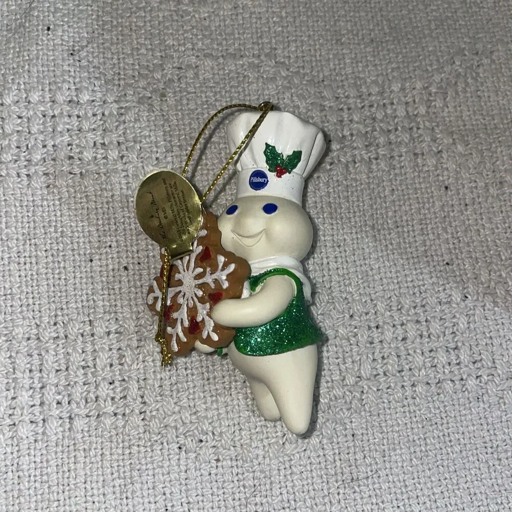 2011 Danbury Mint Pillsbury Doughboy Christmas Ornament SNOW FLAKE